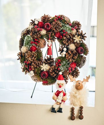 No.R5♡Sold outミニリース クリスマスリース ミニビーズリース No.R5♡Sold outミニリース クリスマスリース ミニビーズリース No.R5