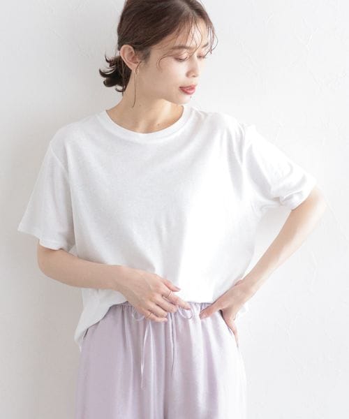 studio CLIP 【WEB・一部地域限定】綿麻ベーシックTシャツ ライトグレー M ウィメンズインナー スタジオクリップ 497660 and ST アンドエスティ(旧ドットエスティ) studio CLIP 【WEB・一部地域限定】綿麻ベーシックTシャツ ライトグレー M ウィメンズインナー スタジオクリップ 497660 and ST アンドエスティ(旧ドットエスティ)