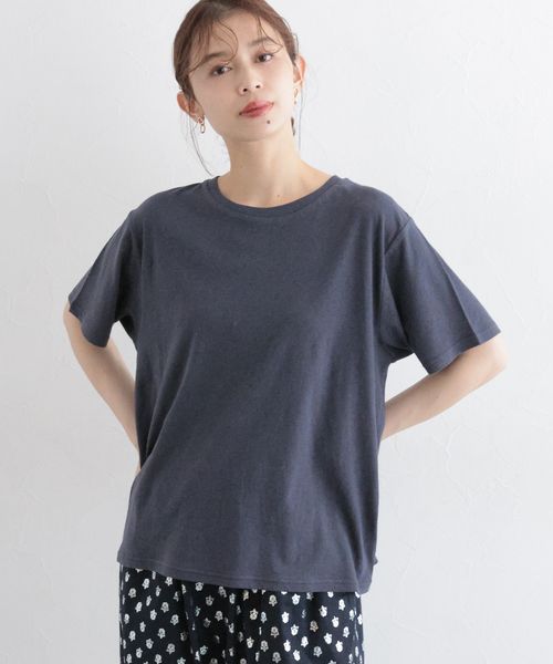 studio CLIP 【WEB・一部地域限定】綿麻ベーシックTシャツ ネイビー L ウィメンズインナー スタジオクリップ 497660 and ST アンドエスティ(旧ドットエスティ) studio CLIP 【WEB・一部地域限定】綿麻ベーシックTシャツ ネイビー L ウィメンズインナー スタジオクリップ 497660 and ST アンドエスティ(旧ドットエスティ)