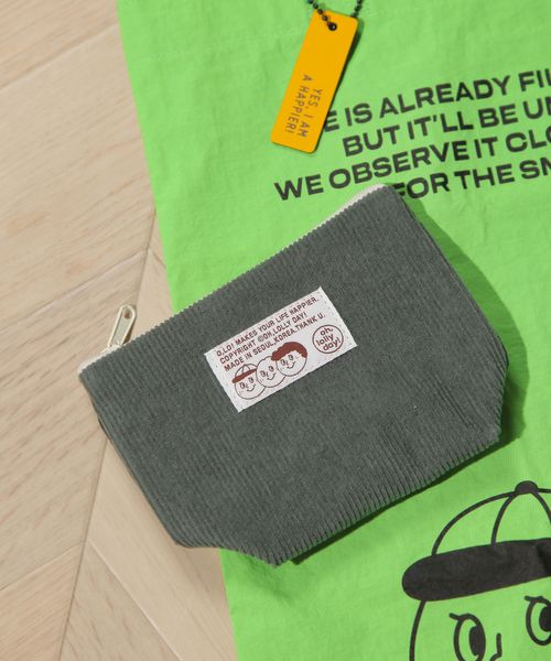 studio CLIP コーデュロイポーチS［OH！LOLLY DAY！］ Ｈ＆Ｂ グリーン FREE スタジオクリップ 497840 and ST アンドエスティ（旧ドットエスティ）