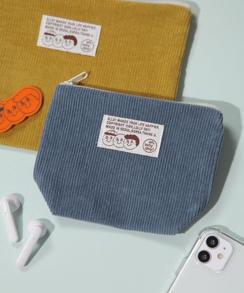 studio CLIP コーデュロイポーチS［OH！LOLLY DAY！］ Ｈ＆Ｂ ライトブルー FREE スタジオクリップ 497840 and ST アンドエスティ（旧ドットエスティ）
