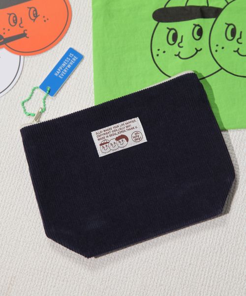 studio CLIP コーデュロイポーチＭ［OH！LOLLY DAY！］ Ｈ＆Ｂ ネイビー FREE スタジオクリップ 497841 and ST アンドエスティ（旧ドットエスティ）