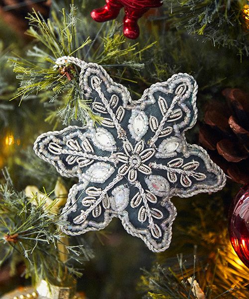 studio CLIP 手刺繍オーナメント [CHRISTMAS 2025] クリスマス ホワイト FREE スタジオクリップ 498459 and ST アンドエスティ（旧ドットエスティ）