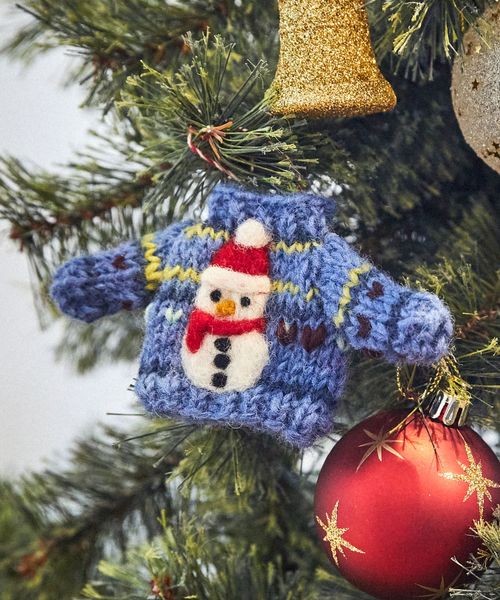 studio CLIP 手編みセーターオーナメント [CHRISTMAS 2025] クリスマス ホワイト FREE スタジオクリップ 498499 and ST アンドエスティ（旧ドットエスティ）