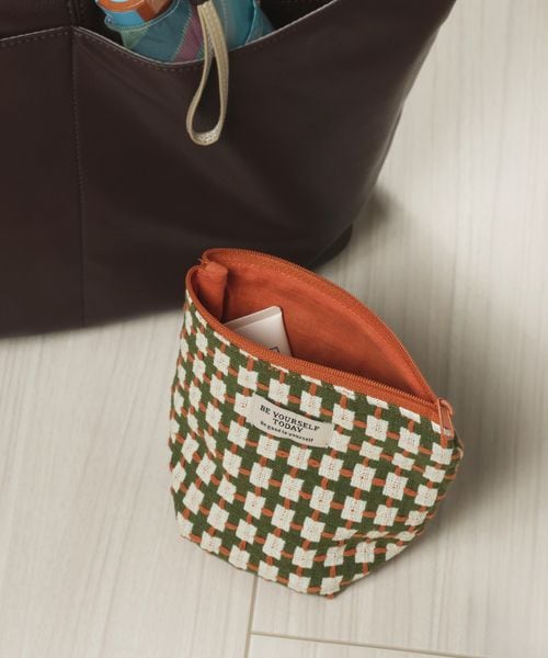 studio CLIP ドビーチェックポーチS H&B オレンジ FREE スタジオクリップ 499369 and ST アンドエスティ(旧ドットエスティ) studio CLIP ドビーチェックポーチS H&B オレンジ FREE スタジオクリップ 499369 and ST アンドエスティ(旧ドットエスティ)