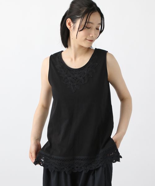 studio CLIP 《natural by clip》バテンレースタンク シルバー L Natural by CLIP スタジオクリップ 571965 and ST アンドエスティ(旧ドットエスティ) studio CLIP 《natural by clip》バテンレースタンク シルバー L Natural by CLIP スタジオクリップ 571965 and ST アンドエスティ(旧ドットエスティ)