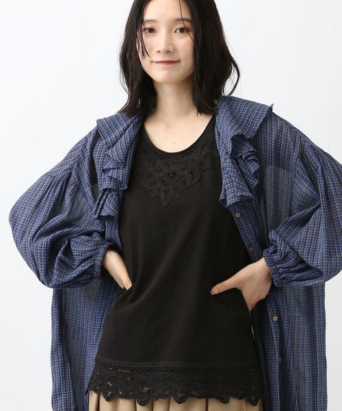 studio CLIP 《natural by clip》バテンレースタンク シルバー L Natural by CLIP スタジオクリップ 571965 and ST アンドエスティ(旧ドットエスティ) studio CLIP 《natural by clip》バテンレースタンク シルバー L Natural by CLIP スタジオクリップ 571965 and ST アンドエスティ(旧ドットエスティ)