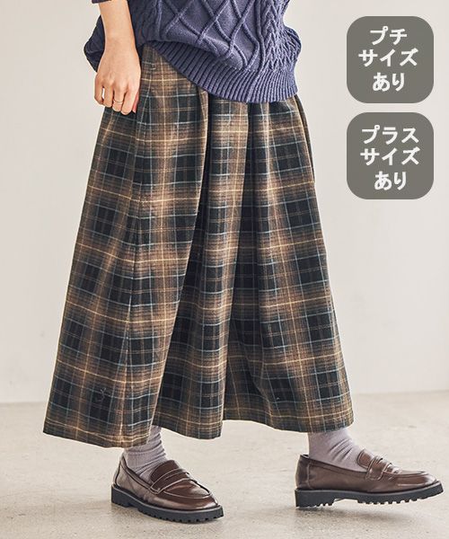 studio CLIP 細コールタックスカーチョ[プチ・プラスサイズあり] ホワイト L ウィメンズボトムス スタジオクリップ 572206 and ST アンドエスティ（旧ドットエスティ）