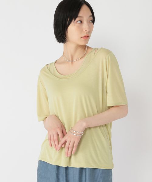 studio CLIP 【daily CLIP】レイヤードバルーンTシャツ イエロー FREE DCウェア服飾 スタジオクリップ 574733 and ST アンドエスティ(旧ドットエスティ) studio CLIP 【daily CLIP】レイヤードバルーンTシャツ イエロー FREE DCウェア服飾 スタジオクリップ 574733 and ST アンドエスティ(旧ドットエスティ)