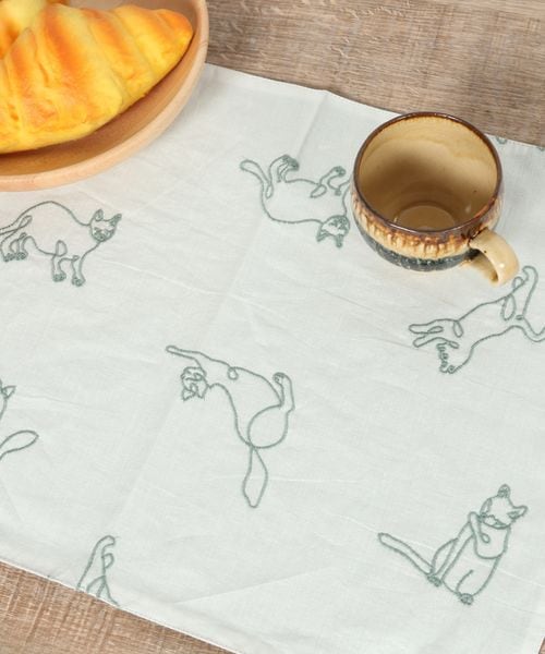 studio CLIP インド猫総刺繍ランチョンマット ダイニング グレー FREE スタジオクリップ 574837 and ST アンドエスティ(旧ドットエスティ) studio CLIP インド猫総刺繍ランチョンマット ダイニング グレー FREE スタジオクリップ 574837 and ST アンドエスティ(旧ドットエスティ)