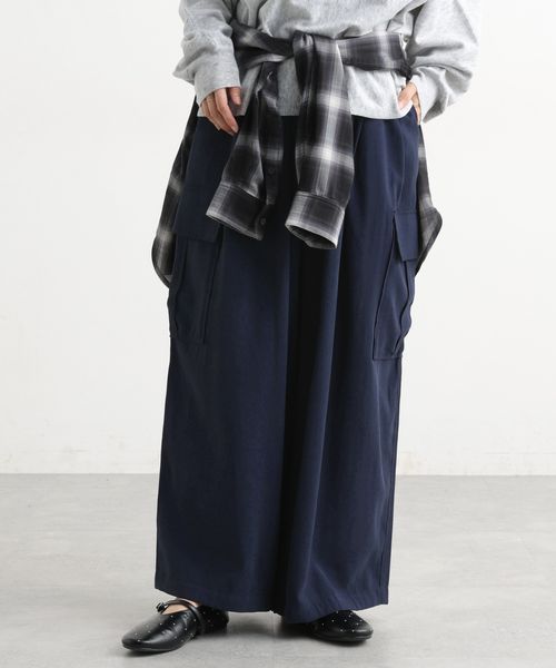 studio CLIP フィブリルツイルカーゴパンツ ネイビー FREE ウィメンズボトムス スタジオクリップ 576943 and ST アンドエスティ(旧ドットエスティ) studio CLIP フィブリルツイルカーゴパンツ ネイビー FREE ウィメンズボトムス スタジオクリップ 576943 and ST アンドエスティ(旧ドットエスティ)