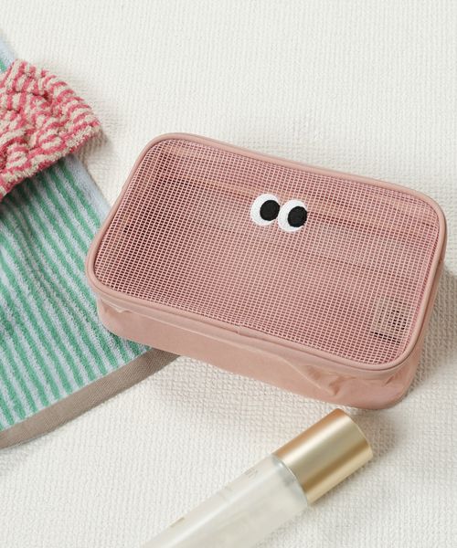 studio CLIP メッシュブロックポーチ[somsosm] ステーショナリー ピンク FREE スタジオクリップ 579058 and ST アンドエスティ（旧ドットエスティ）