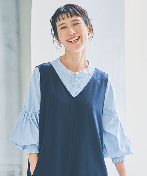 studio CLIP コットンやわらか刺繍ブラウス 《オケージョン2025AW》 ライトブルー FREE ウィメンズインナー スタジオクリップ 579136 and ST アンドエスティ(旧ドットエスティ) studio CLIP コットンやわらか刺繍ブラウス 《オケージョン2025AW》 ライトブルー FREE ウィメンズインナー スタジオクリップ 579136 and ST アンドエスティ(旧ドットエスティ)