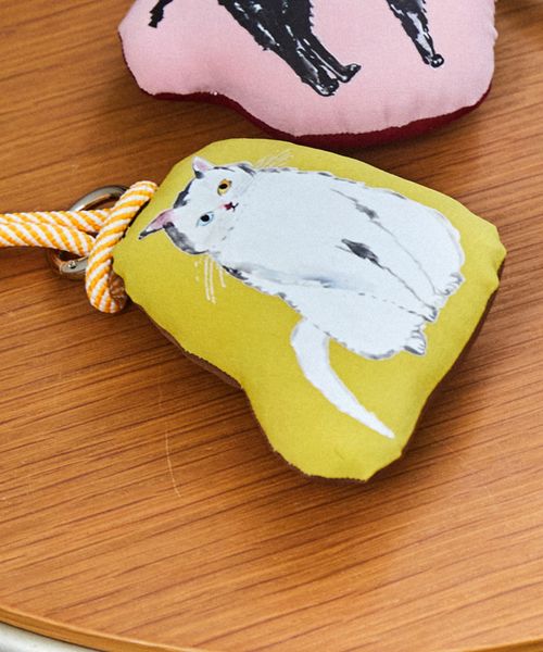 studio CLIP クッションキーホルダー[うちの猫博] イエロー FREE ウィメンズグッズ スタジオクリップ 579260 and ST アンドエスティ（旧ドットエスティ）