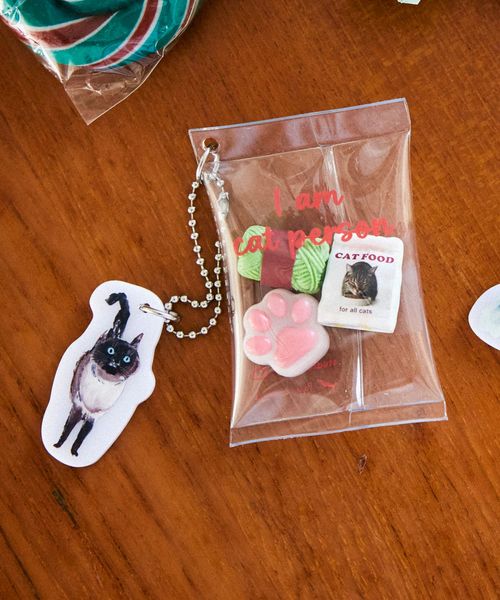 studio CLIP ねこすきキーホルダー[うちの猫博] レッド FREE ウィメンズグッズ スタジオクリップ 579261 and ST アンドエスティ（旧ドットエスティ）