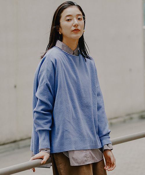 studio CLIP 【新色追加】12ゲージコットンミックスアソートニットプルオーバー ライトブルー FREE ウィメンズインナー スタジオクリップ 580201 and ST アンドエスティ（旧ドットエスティ）