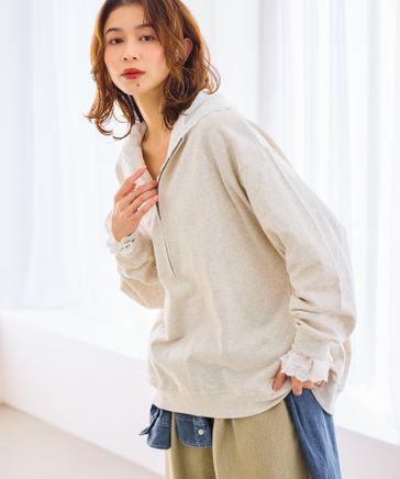 新色追加】ハーフジップスウェットプルオーバー | [公式]スタディオ