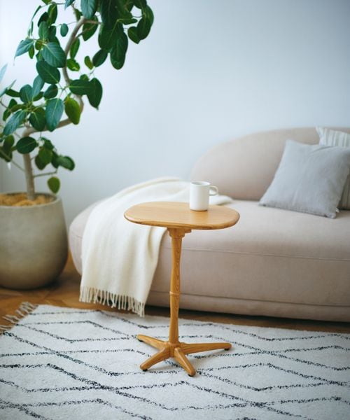 studio CLIP 【daily CLIP】アッシュサイドテーブル ファニチャー ライトベージュ FREE スタジオクリップ 580462 and ST アンドエスティ（旧ドットエスティ）