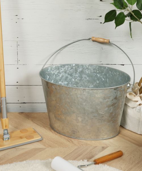 studio CLIP ブリキバケツL《HOUSEHOLD GOODS》 ハウスキーピング ホワイト FREE スタジオクリップ 580572 and ST アンドエスティ（旧ドットエスティ）