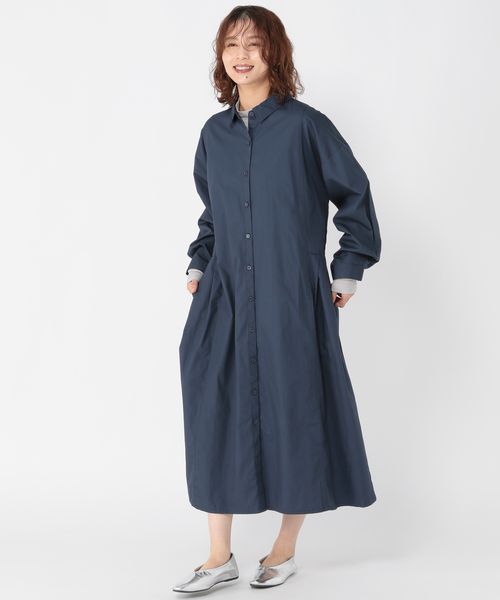 studio CLIP コットンバックドロストシャツワンピース ネイビー FREE ウィメンズワンピース&チュニック スタジオクリップ 581578 and ST アンドエスティ(旧ドットエスティ) studio CLIP コットンバックドロストシャツワンピース ネイビー FREE ウィメンズワンピース&チュニック スタジオクリップ 581578 and ST アンドエスティ(旧ドットエスティ)