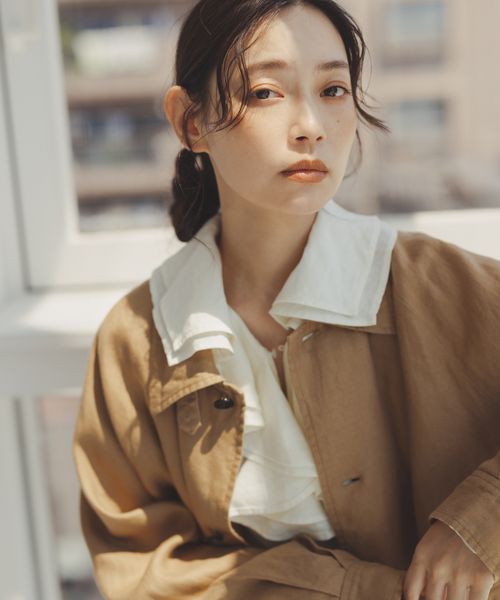 natural by clip》リネンツイルコクーンコート | [公式