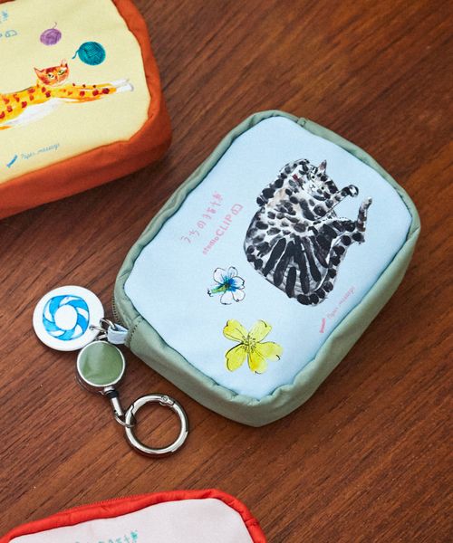 studio CLIP リール付きポーチ[うちの猫博] ライトブルー FREE ウィメンズグッズ スタジオクリップ 586859 and ST アンドエスティ（旧ドットエスティ）