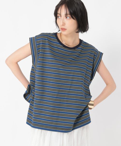 studio CLIP 【daily CLIP】ボーダーノースリーブプルオーバー ライトブルー FREE DCウェア服飾 スタジオクリップ 588189 and ST アンドエスティ(旧ドットエスティ) studio CLIP 【daily CLIP】ボーダーノースリーブプルオーバー ライトブルー FREE DCウェア服飾 スタジオクリップ 588189 and ST アンドエスティ(旧ドットエスティ)