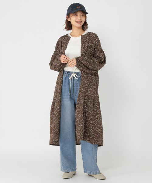 studio CLIP フラワーティアードワンピース ホワイト FREE ウィメンズワンピース＆チュニック スタジオクリップ 588482 and ST アンドエスティ（旧ドットエスティ）