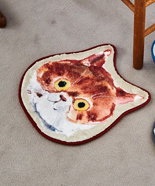 studio CLIP ダイカットチェアパッド[うちの猫博] リビングファブリック オフホワイト FREE スタジオクリップ 591811 and ST アンドエスティ（旧ドットエスティ）