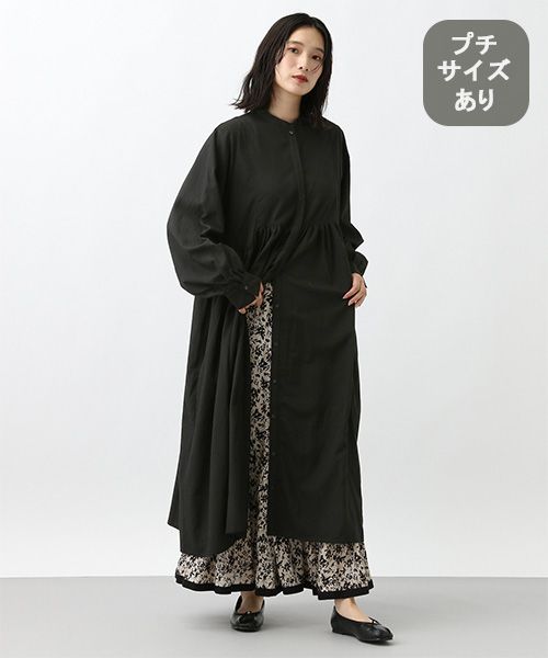 studio CLIP 《natural by clip》サッカー前開きワンピース[プチサイズあり] シルバー Ｎａｔｕｒａｌ ｂｙ ＣＬＩＰ スタジオクリップ 592287 and ST アンドエスティ（旧ドットエスティ）