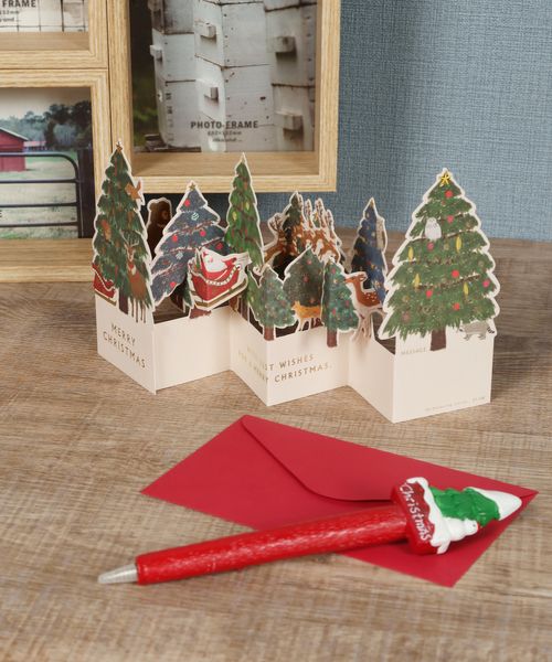 studio CLIP サンタミニカード [CHRISTMAS 2025] ステーショナリー ホワイト FREE スタジオクリップ 594915 and ST アンドエスティ（旧ドットエスティ）