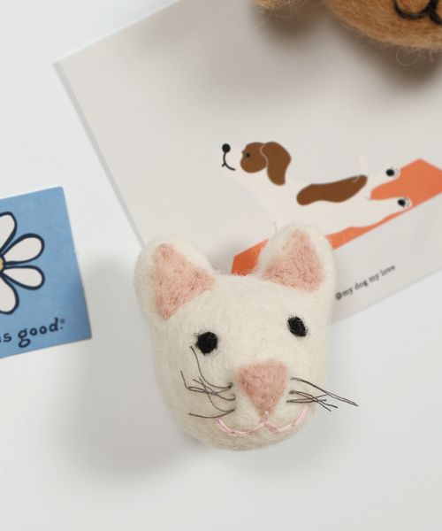 studio CLIP フェルトアニマルマグネット ダイニング ホワイト FREE スタジオクリップ 596232 and ST アンドエスティ（旧ドットエスティ）