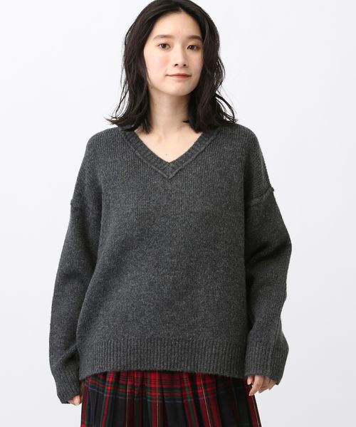 studio CLIP 《natural by clip/マシンウォッシャブル》7ゲージウール混畦Vネックプルオーバー チャコールグレー FREE Natural by CLIP スタジオクリップ 598423 and ST アンドエスティ(旧ドットエスティ) studio CLIP 《natural by clip/マシンウォッシャブル》7ゲージウール混畦Vネックプルオーバー チャコールグレー FREE Natural by CLIP スタジオクリップ 598423 and ST アンドエスティ(旧ドットエスティ)