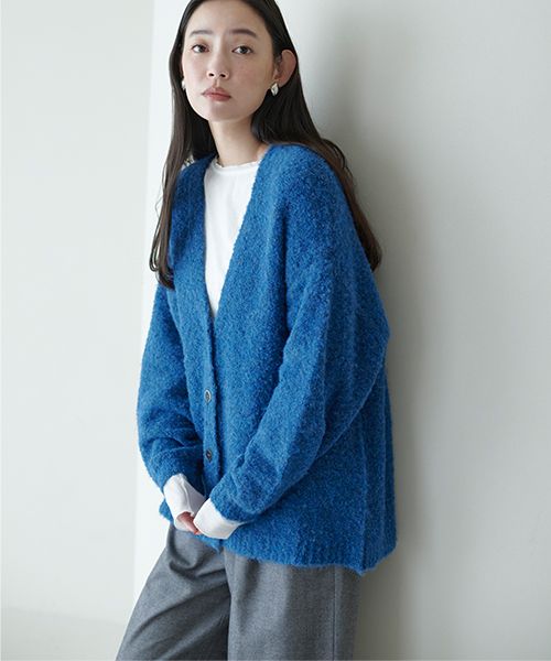 studio CLIP 《natural by clip》ウールミックスブークレカーディガン ライトブルー FREE Natural by CLIP スタジオクリップ 598464 and ST アンドエスティ(旧ドットエスティ) studio CLIP 《natural by clip》ウールミックスブークレカーディガン ライトブルー FREE Natural by CLIP スタジオクリップ 598464 and ST アンドエスティ(旧ドットエスティ)