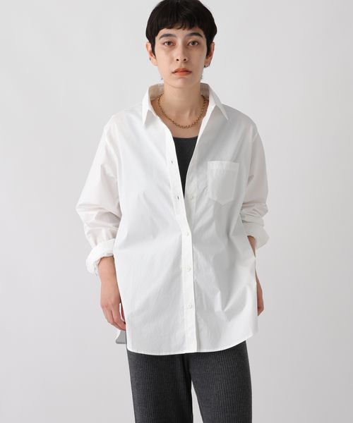 studio CLIP 《ウタオ》ベーシックシャツ ライトグレー FREE スペシャルライン スタジオクリップ 599337 and ST アンドエスティ（旧ドットエスティ）