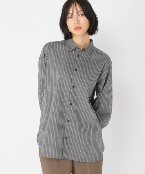 studio CLIP 【daily CLIP】デコボコストライプシャツ チャコールグレー FREE DCウェア服飾 スタジオクリップ 600034 and ST アンドエスティ(旧ドットエスティ) studio CLIP 【daily CLIP】デコボコストライプシャツ チャコールグレー FREE DCウェア服飾 スタジオクリップ 600034 and ST アンドエスティ(旧ドットエスティ)