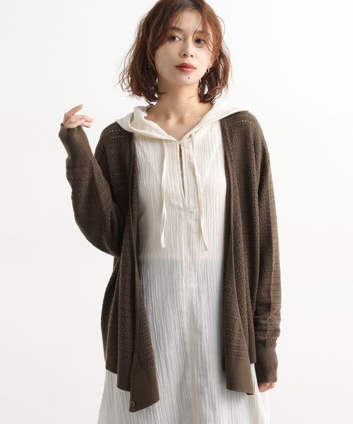 studio CLIP 【あわのさえこさんコラボ】12ゲージ2WAYカシュクールカーディガン ライトベージュ FREE ウィメンズインナー スタジオクリップ 600373 and ST アンドエスティ（旧ドットエスティ）