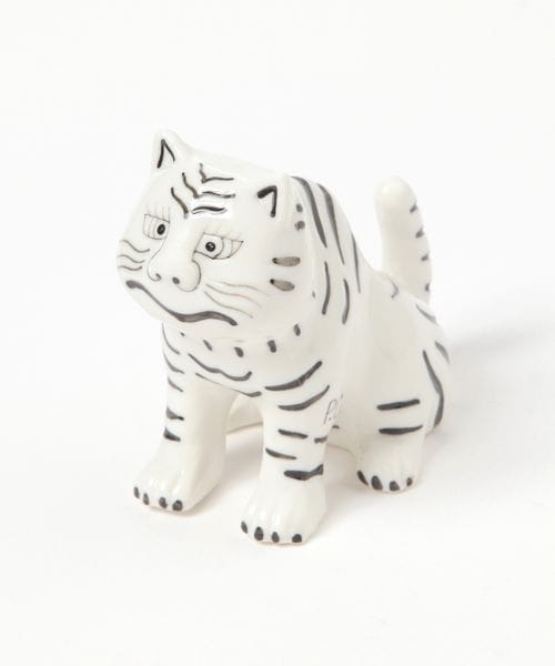 studio CLIP 【daily CLIP】チベタンタイガー オブジェ インテリア雑貨 ライトグレー FREE スタジオクリップ 600602 and ST アンドエスティ（旧ドットエスティ）
