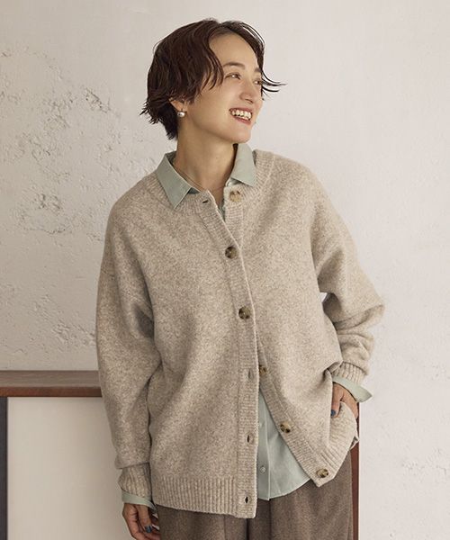 studio CLIP 7ゲージダブルフロントウールミックスニットカーディガン ブラウン FREE ウィメンズインナー スタジオクリップ 601080 and ST アンドエスティ(旧ドットエスティ) studio CLIP 7ゲージダブルフロントウールミックスニットカーディガン ブラウン FREE ウィメンズインナー スタジオクリップ 601080 and ST アンドエスティ(旧ドットエスティ)