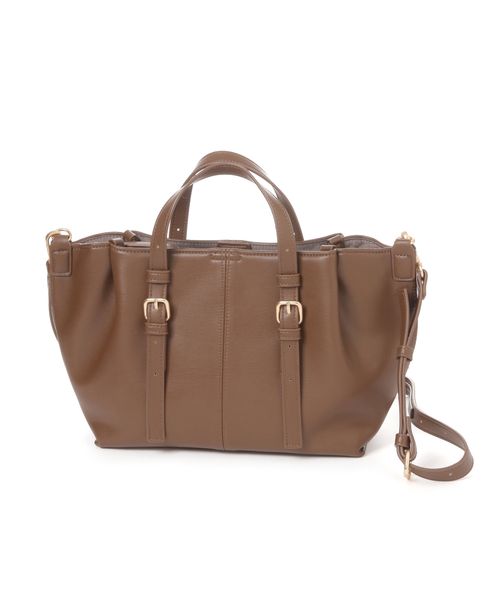 studio CLIP 3ROOMバックルショルダーバッグ ライトベージュ FREE ウィメンズグッズ スタジオクリップ 607181 and ST アンドエスティ（旧ドットエスティ）