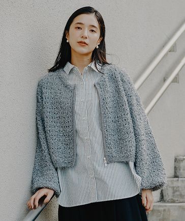 MIXヤーンジップブルゾン | [公式]スタディオクリップ（studio CLIP）通販