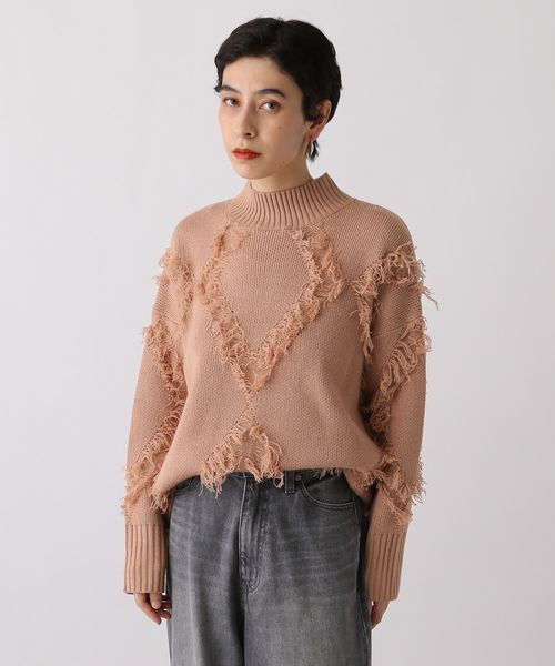 studio CLIP 《ウタオ》フリンジハイネックプルオーバー ブロンズ FREE スペシャルライン スタジオクリップ 612518 and ST アンドエスティ(旧ドットエスティ) studio CLIP 《ウタオ》フリンジハイネックプルオーバー ブロンズ FREE スペシャルライン スタジオクリップ 612518 and ST アンドエスティ(旧ドットエスティ)