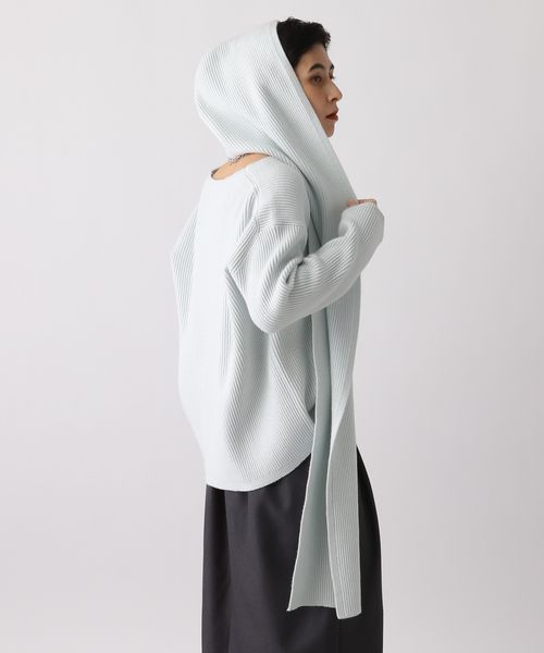 studio CLIP 《ウタオ》スウェットライクフード ライトブルー FREE スペシャルライン スタジオクリップ 619428 and ST アンドエスティ（旧ドットエスティ）