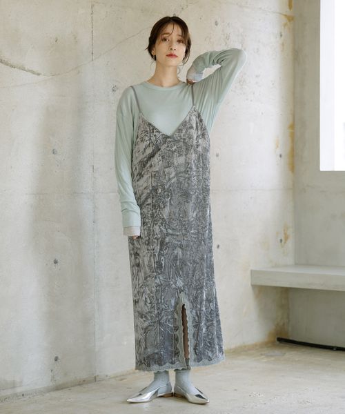 studio CLIP 【WEB限定】ベロアスリップキャミソールワンピース グレー FREE ウィメンズワンピース&チュニック スタジオクリップ 622054 and ST アンドエスティ(旧ドットエスティ) studio CLIP 【WEB限定】ベロアスリップキャミソールワンピース グレー FREE ウィメンズワンピース&チュニック スタジオクリップ 622054 and ST アンドエスティ(旧ドットエスティ)