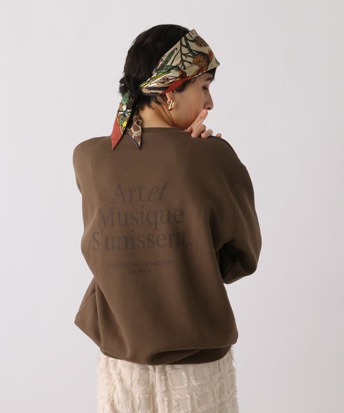 studio CLIP 《ウタオ》ロゴスウェット ライトベージュ FREE スペシャルライン スタジオクリップ 625239 and ST アンドエスティ（旧ドットエスティ）