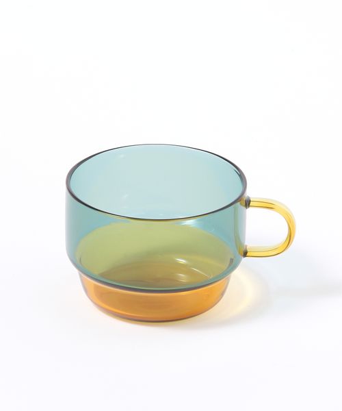 studio CLIP 【daily CLIP】amabro TWO TONE スタックマグ 食器 グリーン FREE スタジオクリップ 631093 and ST アンドエスティ（旧ドットエスティ）