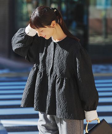 先行予約/WEB限定】ふくれジャガードジャケット《オケージョン2026SS