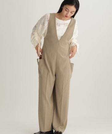 先行予約/daily CLIP】Wボタンサロペット | [公式]スタディオクリップ