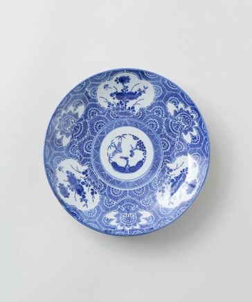 絵皿　牡丹　庭風景　骨董品　年代物　変型　29cm 骨董 紙刷 菊と牡丹図 7寸皿 | [公式]TODAY'S SPECIAL（トゥデイズ