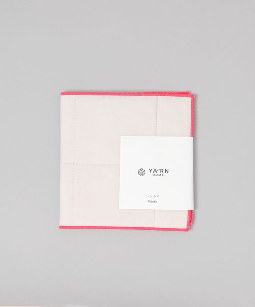 TODAY'S SPECIAL ハーフハンカチタオル / YARNHOME ライトベージュ ヘルスケア・ステーショナリー トゥデイズスペシャル 359974 and ST アンドエスティ（旧ドットエスティ）